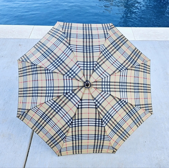 Burberry House Check Long Foldable Umbrella - Picture 6 of 7